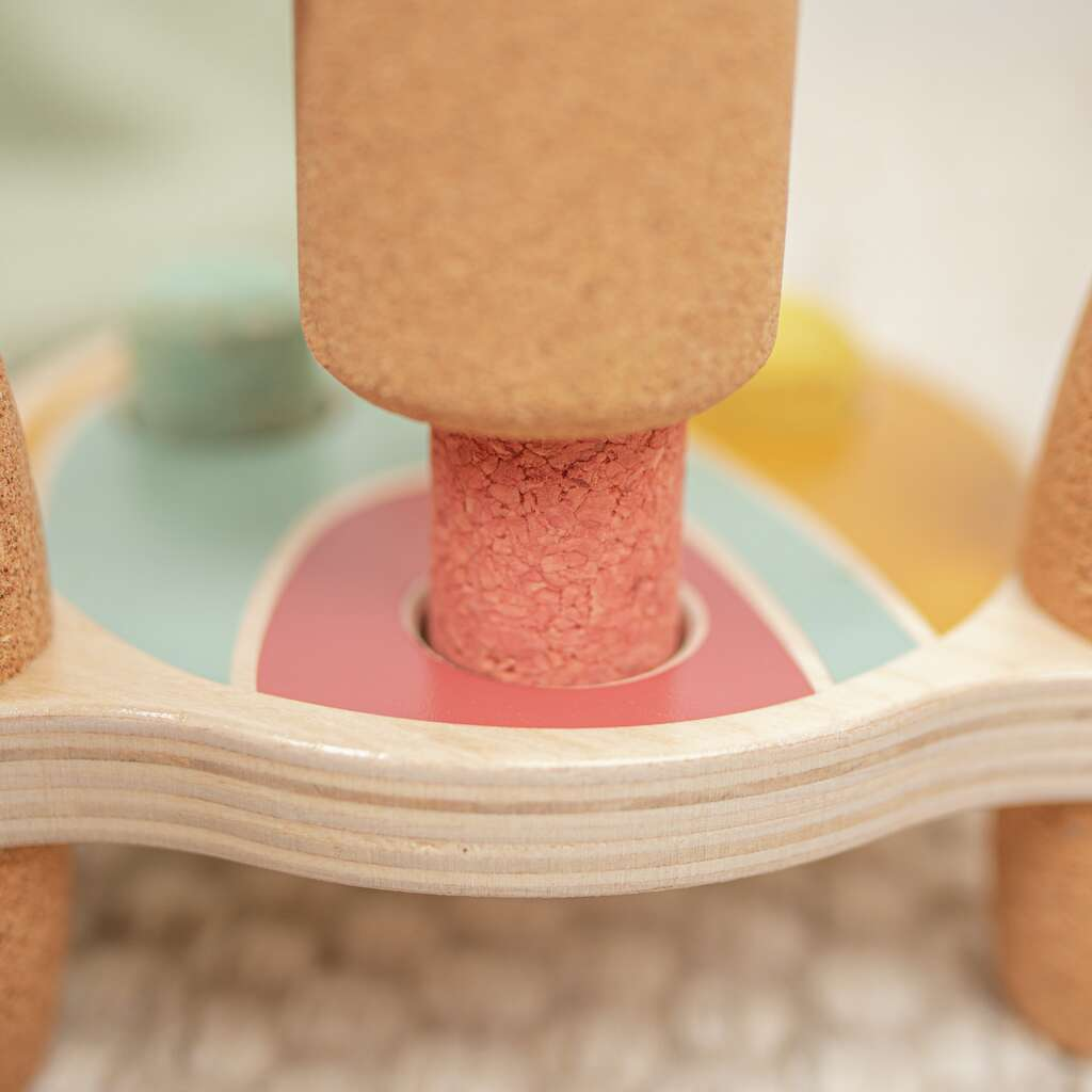 Banc à Marteler Licorne En Bois - Avec Maillet Et Cylindres - Jouet éducatif Enfant 3 Ans+ - Cadeau Créatif